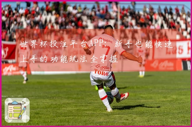 世界杯投注平台APP：新手也能快速上手的功能玩法全掌握