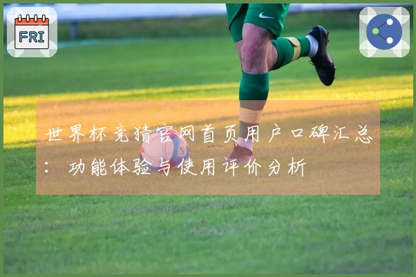 世界杯竞猜官网首页用户口碑汇总：功能体验与使用评价分析